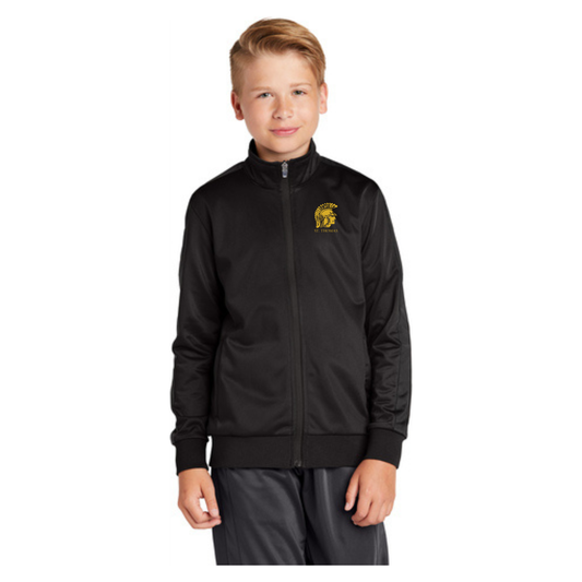 Sport-Tek ® Youth Tricot Sleeve Stripe Track Jacket - YST94